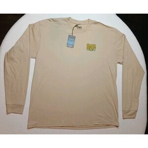 Seager Co. Rattler Long Sleeve Western T-Shirt Men's 2XL Cream Cotton NWT